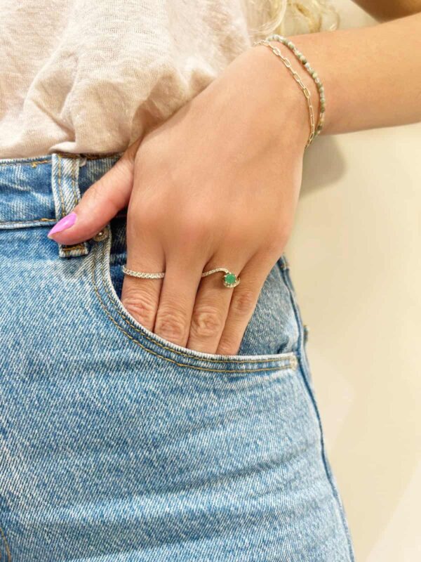 טבעת אמרלד לאישה, טבעת כסף עם אבן ירוקה, טבעת כסף עם אבן אמרלד, טבעת לאישה עם אבן ירוקה,