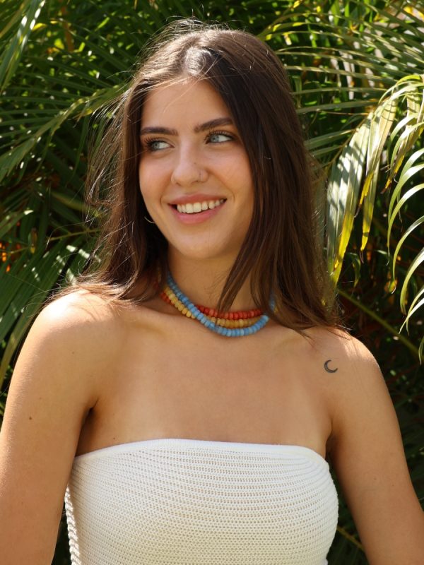 שרשרת אבני ג'ייד לאישה