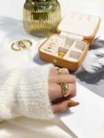 טבעת זהב גדולה, טבעת זהב רחבה לאישה, טבעת זהב קוראסון, טבעת זהב גדולה לאישה,
