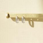 חישוקי כסף מלבן