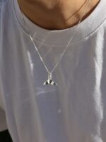 שרשרת כסף לגבר תליון לוויתן