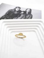 טבעת חצי עיגול, טבעת זהב לאישה, טבעת זהב לאישה, טבעת שמש לאישה, טבעת זהב עדינה לאישה,