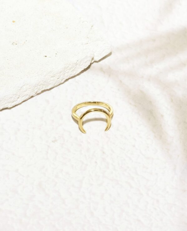 טבעת חצי ירח, טבעת ירח זהב, טבעת חצי סהר,