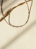 שרשרת אבני חן אגת צבעוניות לאישה