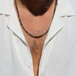 שרשרת אבני חן טבעיות שחור אפור לגבר